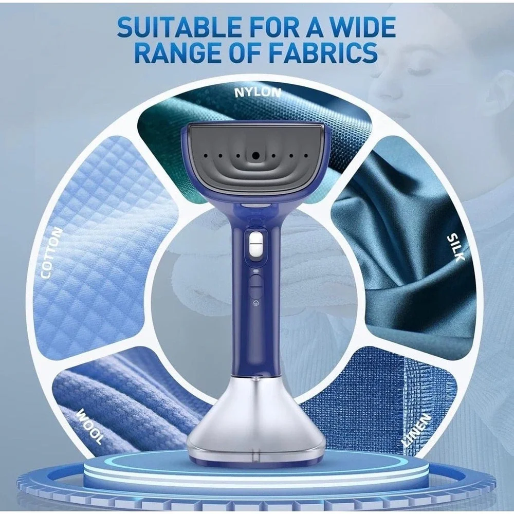 Steamer for Clothes - 1800W Powerful Steam, 2 Modes for Wet and Dry Ironing, 20-